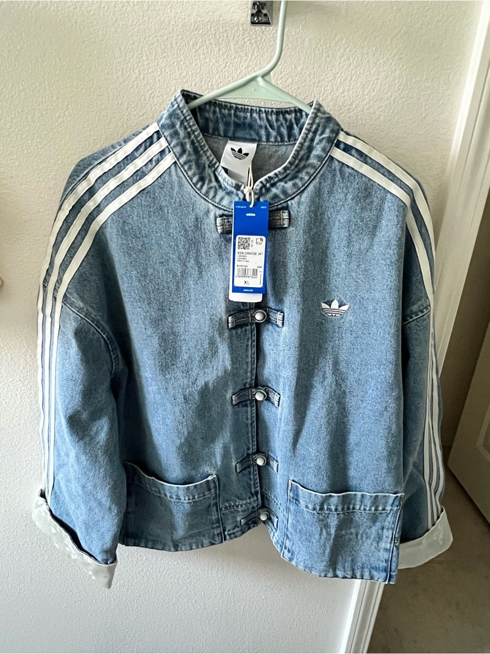Adidas Authentic China Exclusive Light Blue Denim Jacket
